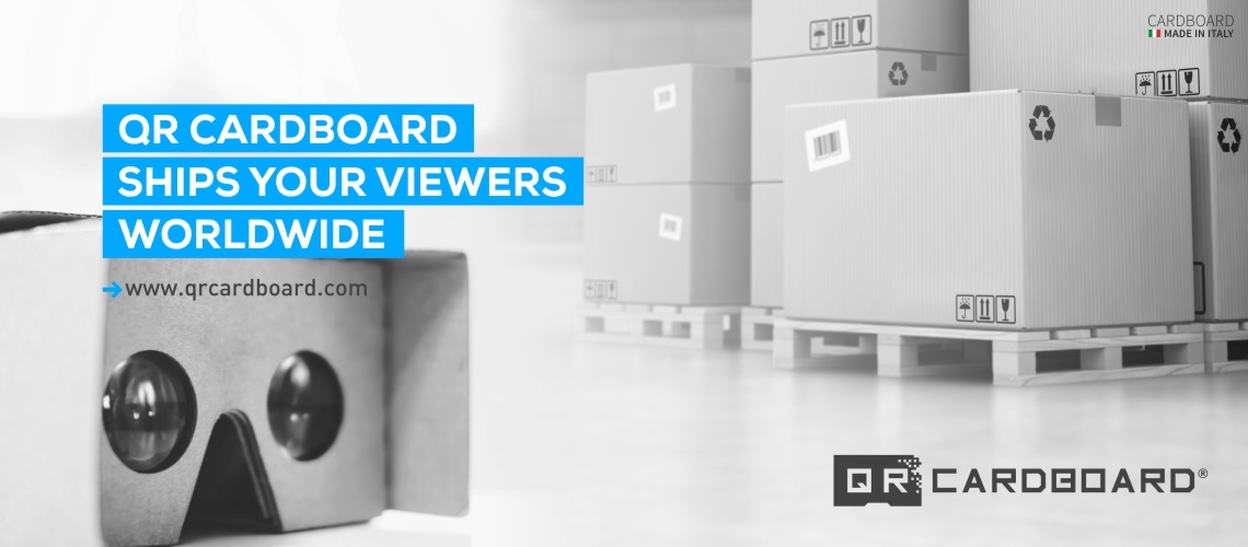 QR CARDBOARD SPEDISCE I TUOI VISORI IN TUTTO IL MONDO