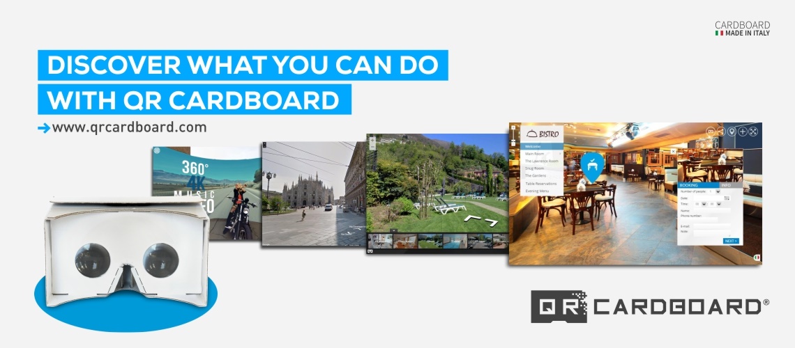 SCOPRI COSA FARE CON QR CARDBOARD SU YOUTUBE, TOURMAKE, GOOGLE