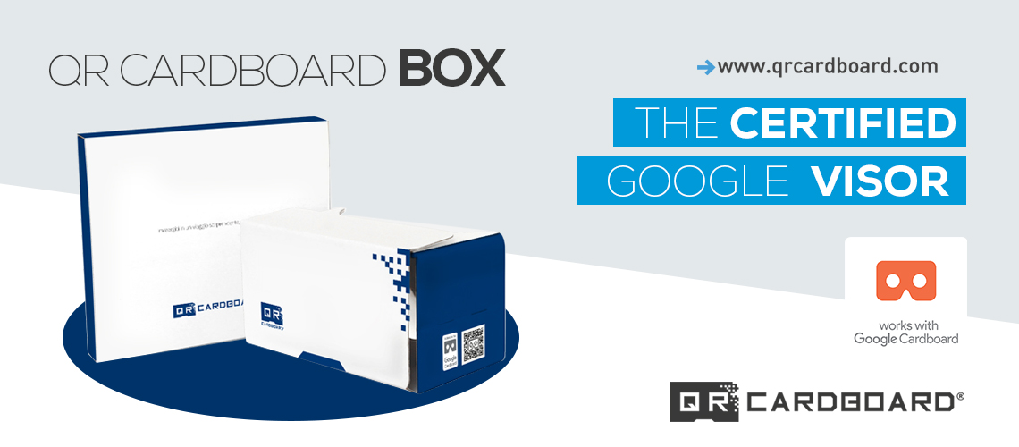 QR CARDBOARD BOX WORKS WITH GOOGLE CARDBOARD