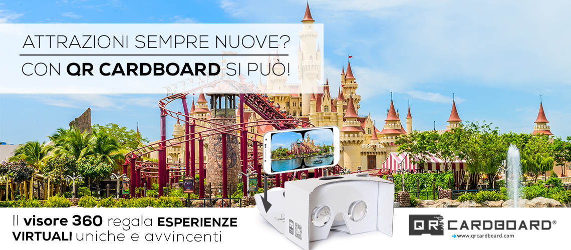 Porta la realtà virtuale nei parchi divertimento con QR Cardboard