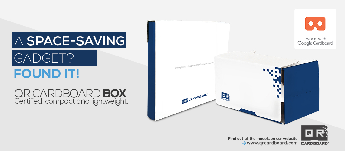 Un gadget salvaspazio? Scegli QR Cardboard Box!