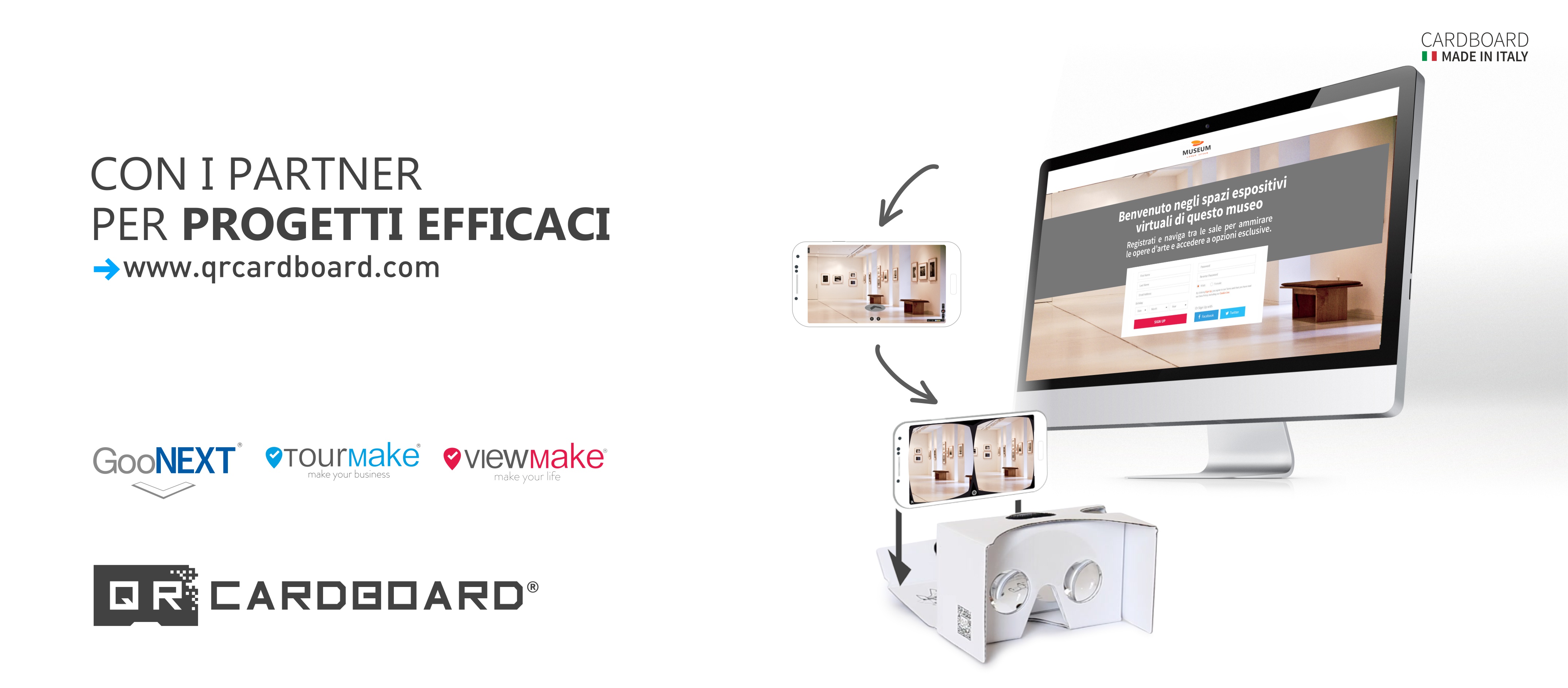 QR CARDBOARD E I SUOI PARTNER PER CREARE PROGETTI UNICI